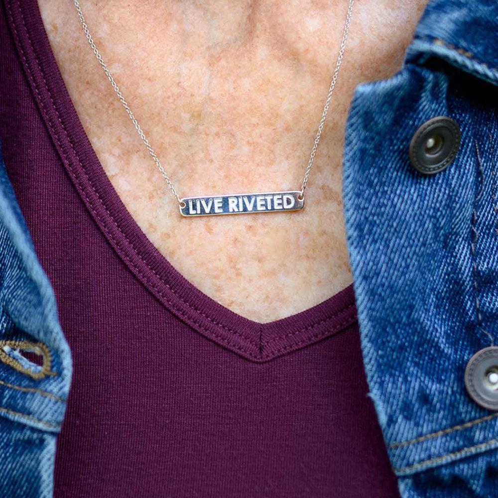 Airstream Live Riveted Bar Necklace
