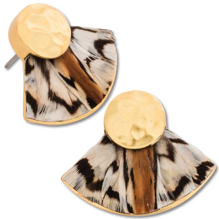 Brackish Gailey Quail Earrings