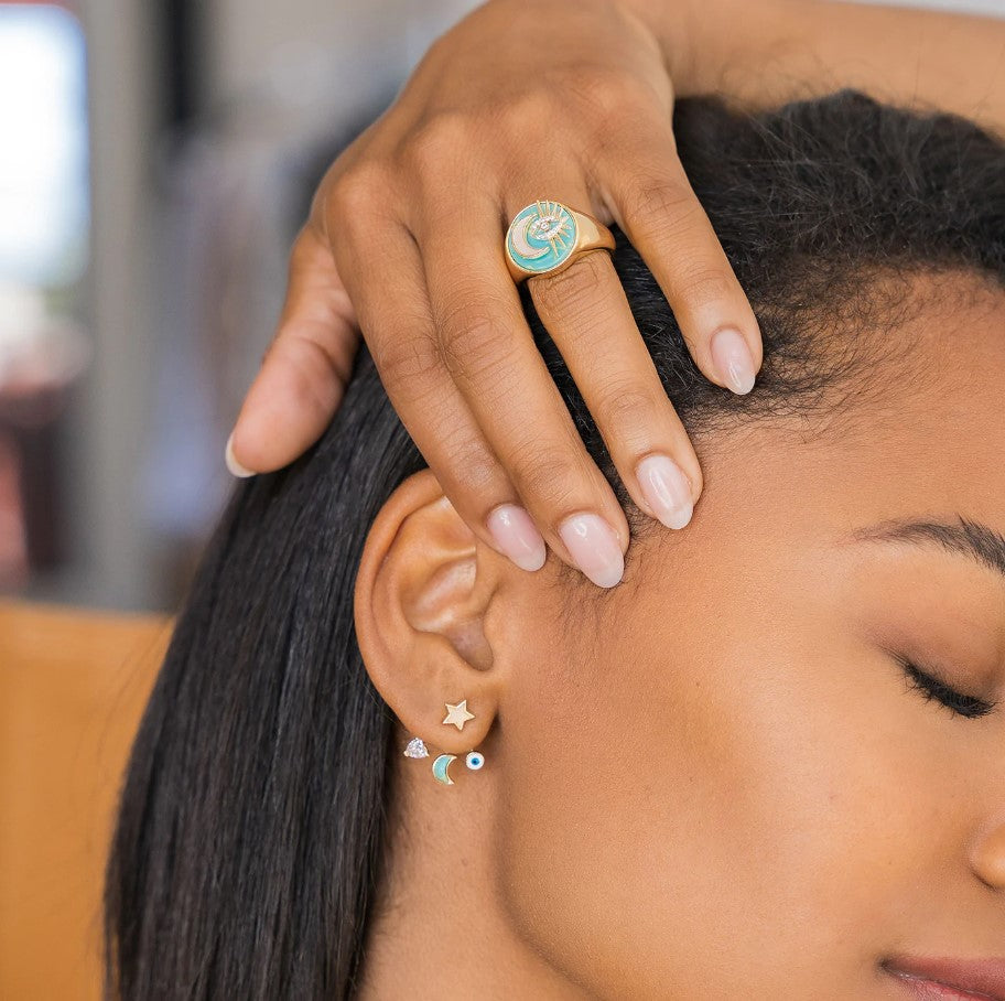 Adjacent to the Stars Ear Jacket Earrings