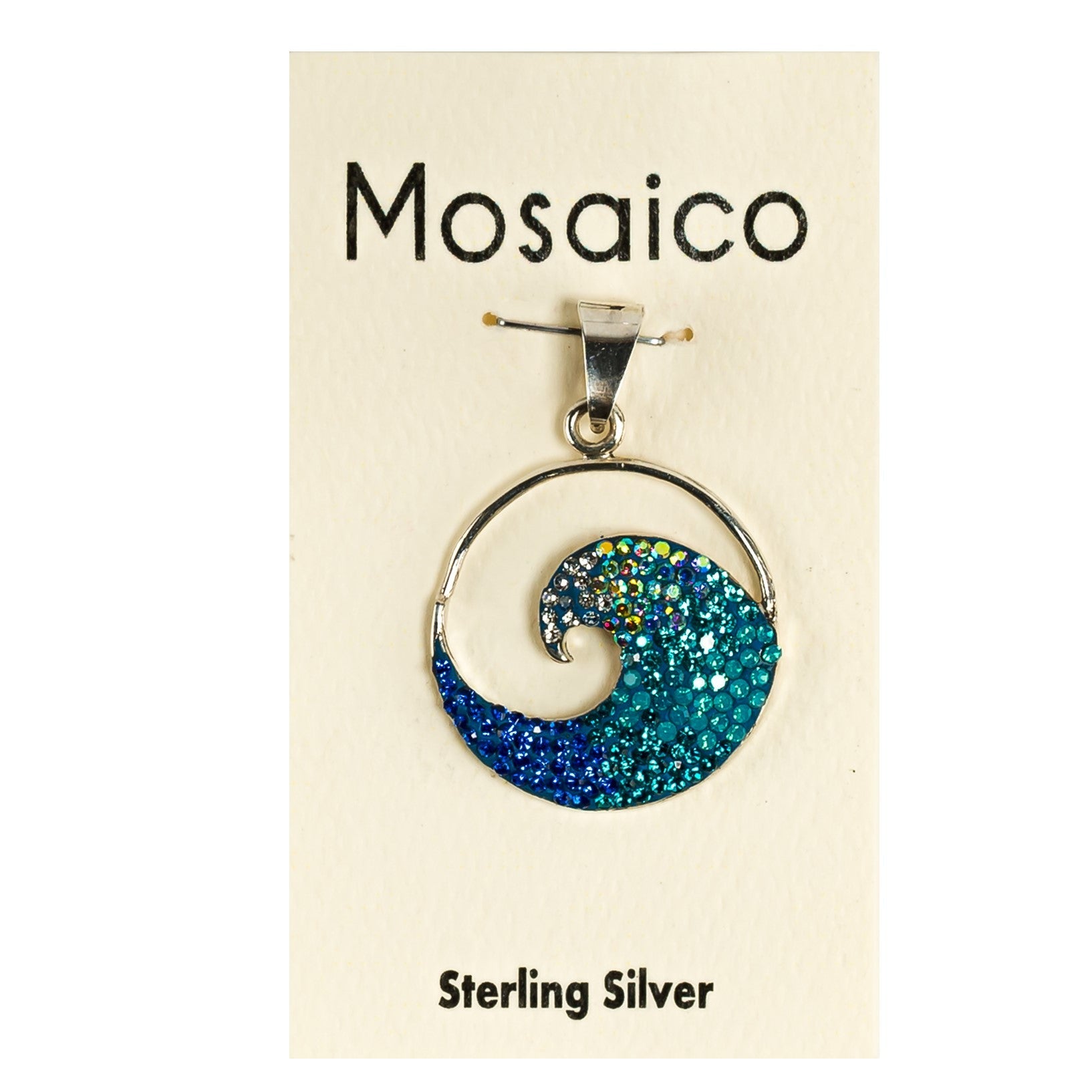 Austrian Crystal Wave Pendant