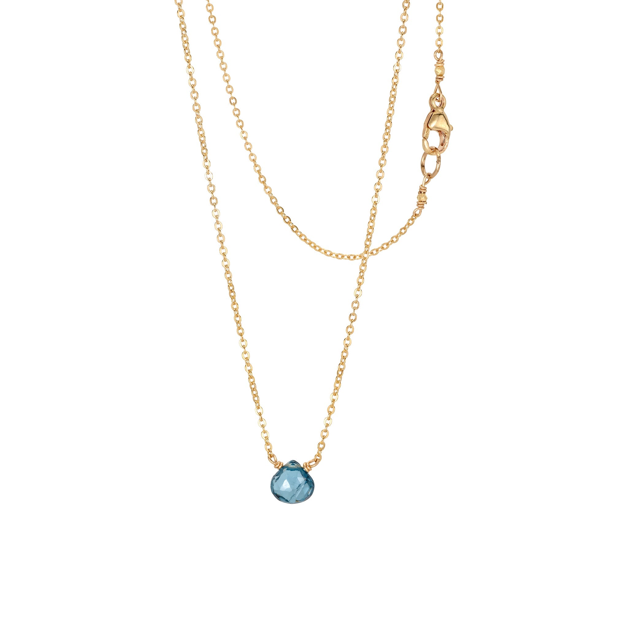 Baby London Blue Topaz Necklace