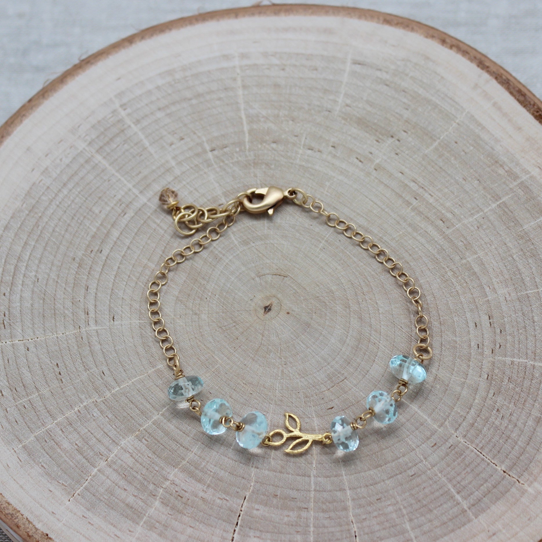 Aqua Quartz Bracelet