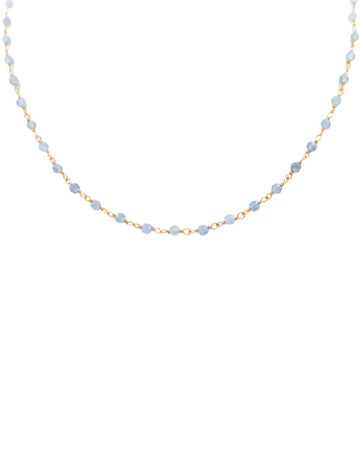 Blue Chalcedony 3-4mm Choker