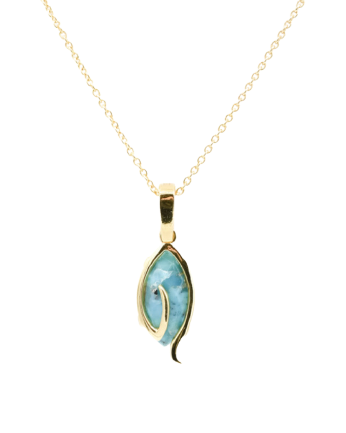 "Stand Tall" Classic Small Necklace (Turquoise)