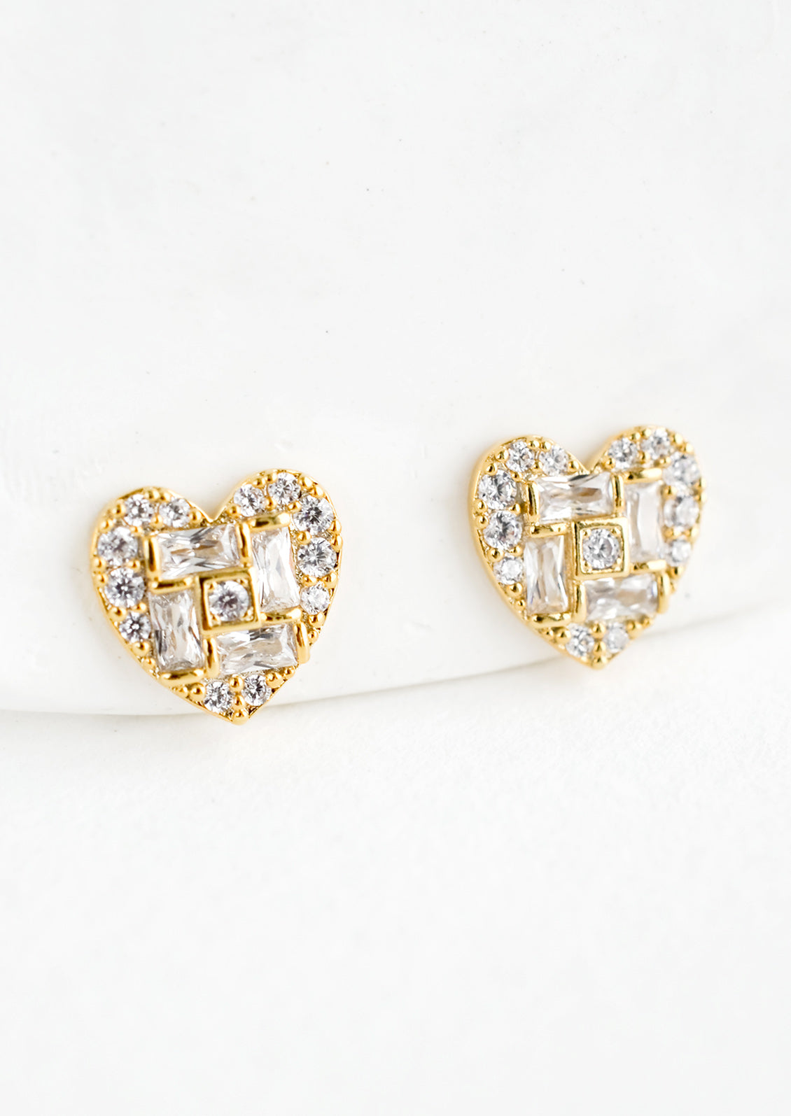 Amour Pavé Stud Earrings