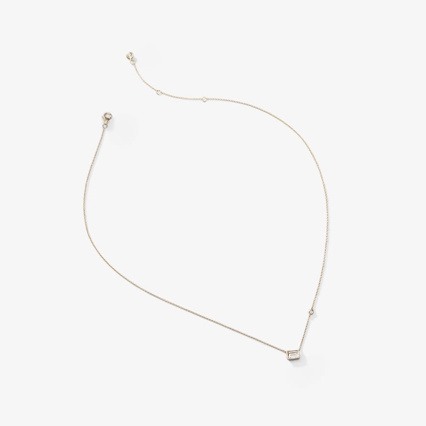 Asscher-Cut Necklace :: Gold