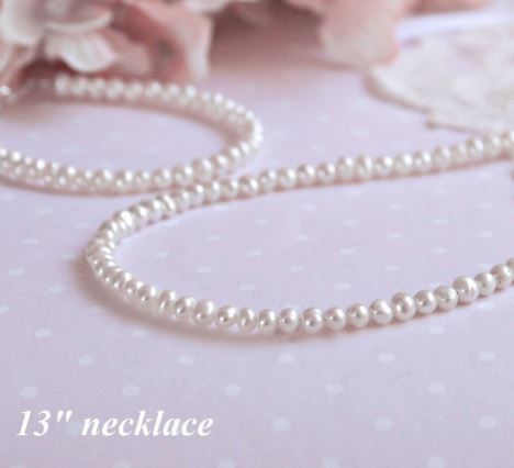 Baby Jewelry Jewelry Collectible's America 13" Pearl Necklace