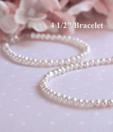 Baby Jewelry Jewelry Collectible's America 4.5" Pearl Bracelet