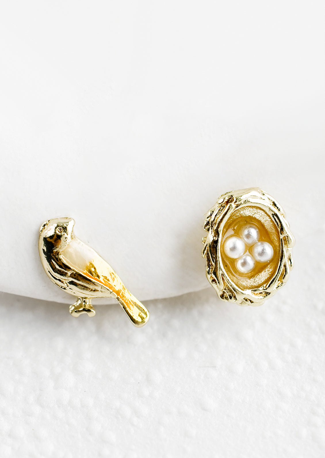 Bird's Nest Stud Earrings