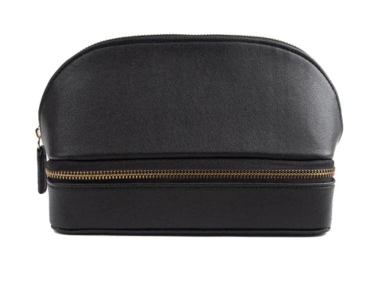 Duo Travel Organizer Cosmetic/Accessories Bags Brouk and Co Black