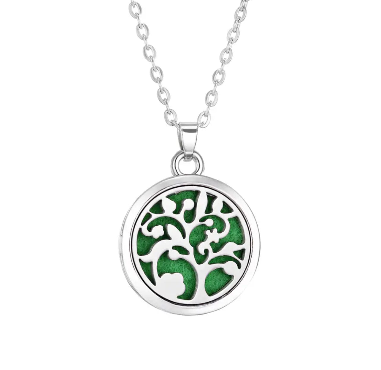Aromatherapy Small Locket Necklace (Vine Tree)