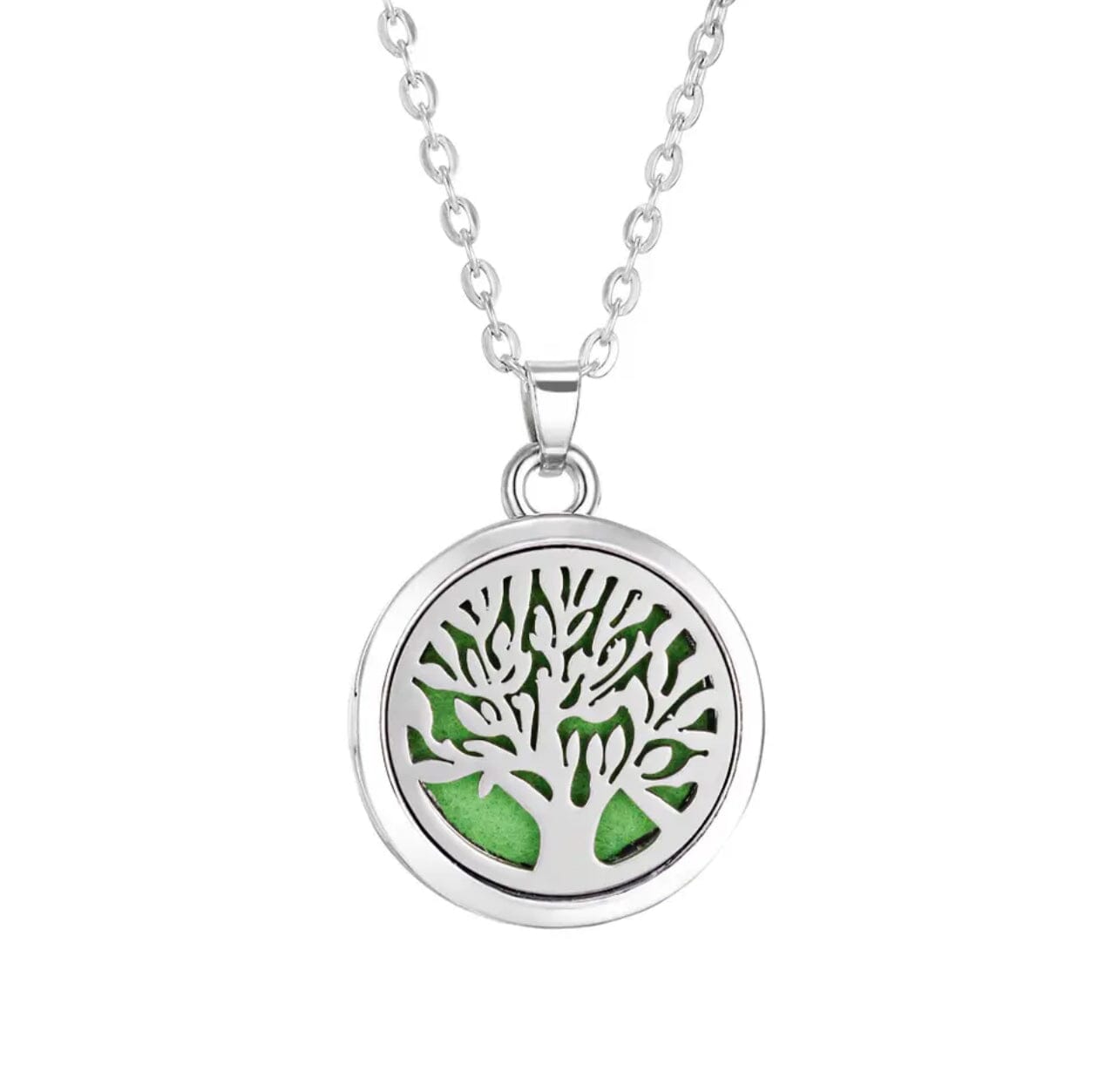 Aromatherapy Small Locket Necklace (Tree Of Life)