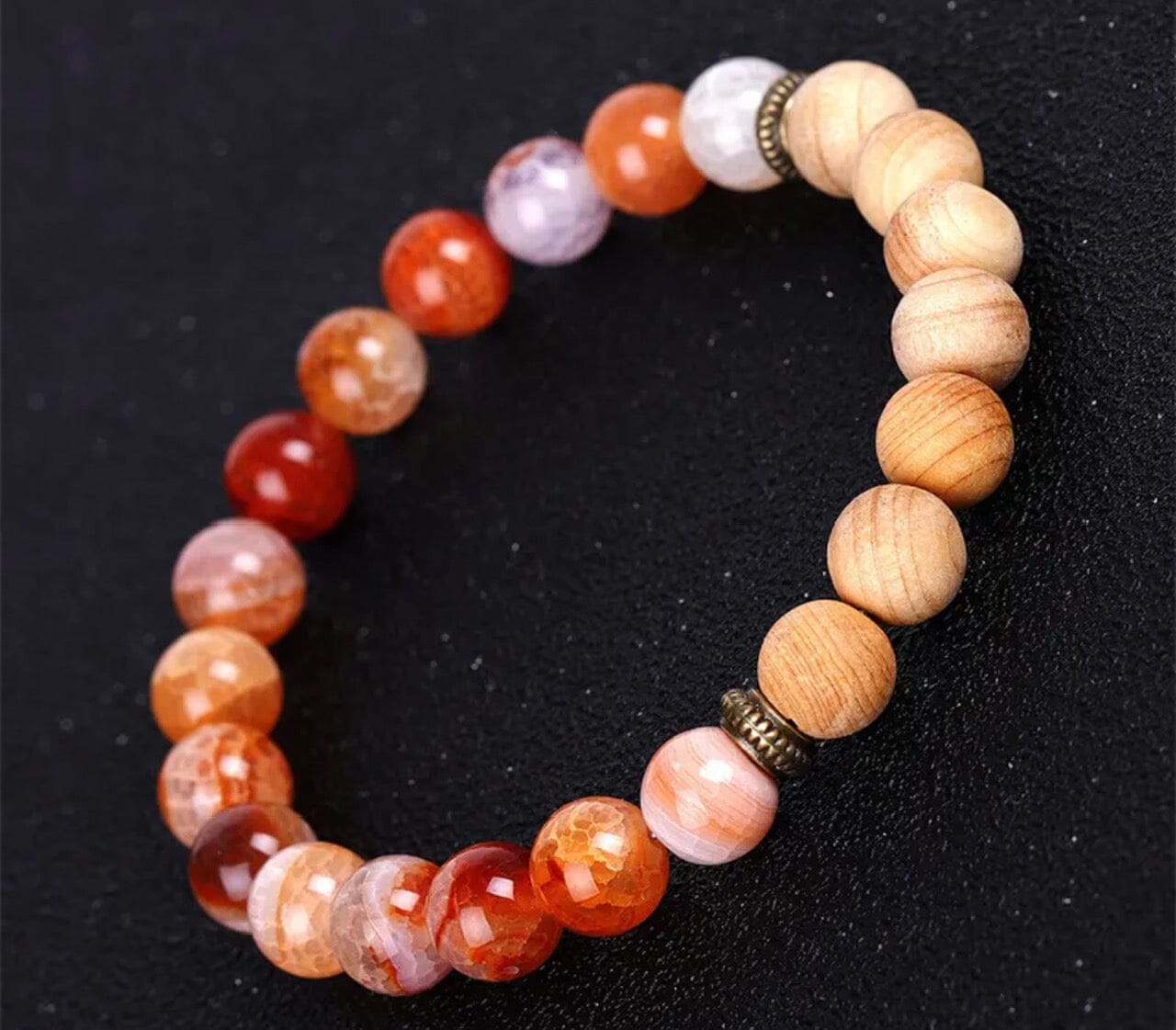 Aromatherapy Bracelet (Autumn Red)