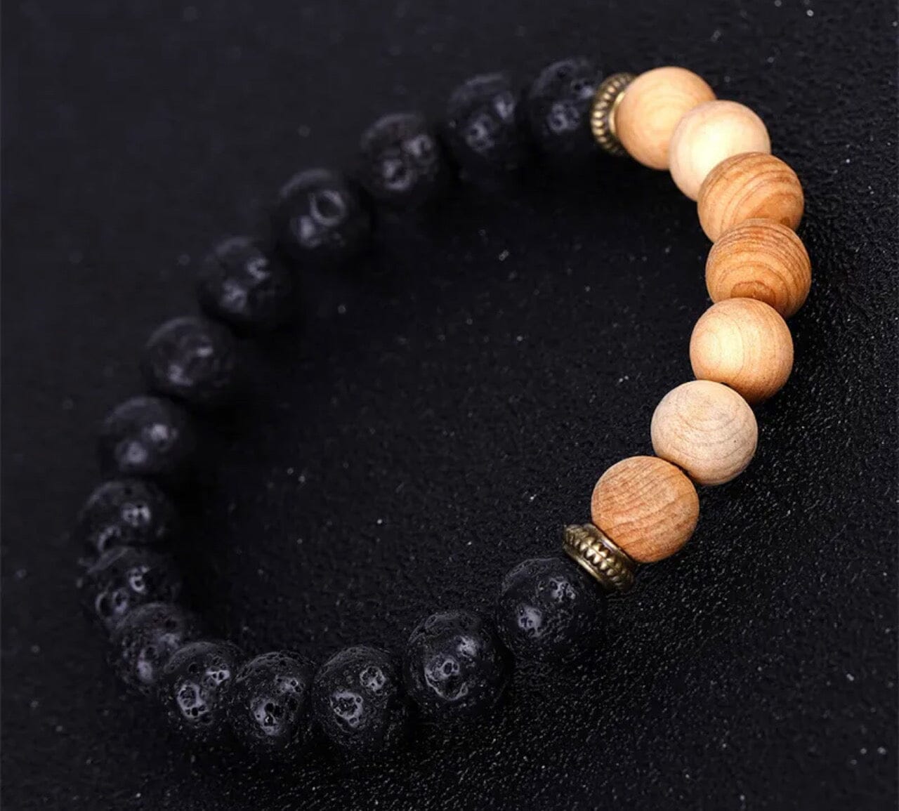 Aromatherapy Bracelet (Lava Black)