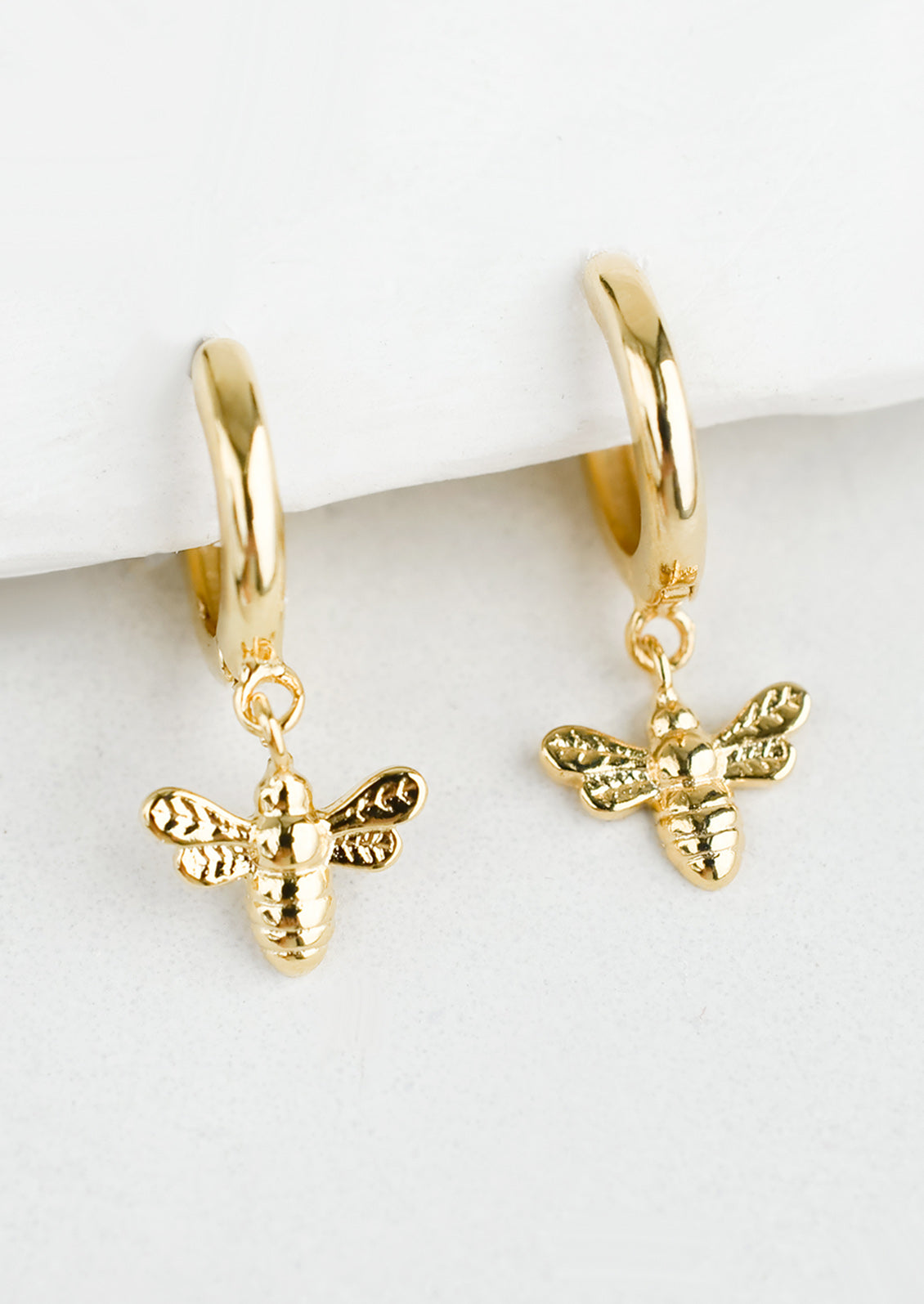 Bee Huggie Hoop Earrings