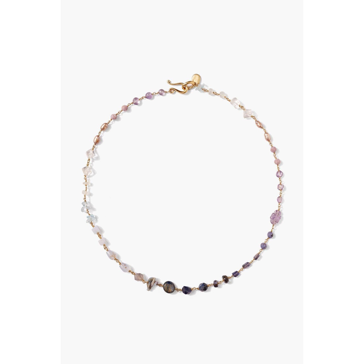 Beaded Necklace | Iolite Mix